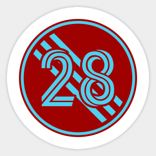 Abraham Rodriguez Number 28 Jersey Colorado Rapids Inspired Sticker